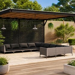 Concise and Stylish 11 Piece Outdoor Lounge Set