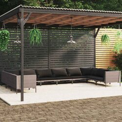 10-Piece Garden Lounge Set: Stylish and Easy to Use