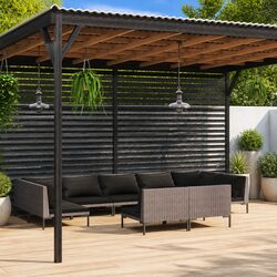 Compact 9-Piece Garden Lounge Set with Cushions