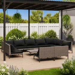 Concise 12 Piece Garden Lounge Set for Effortless Comfort
