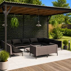 Compact and Stylish 12-Piece Garden Lounge Set