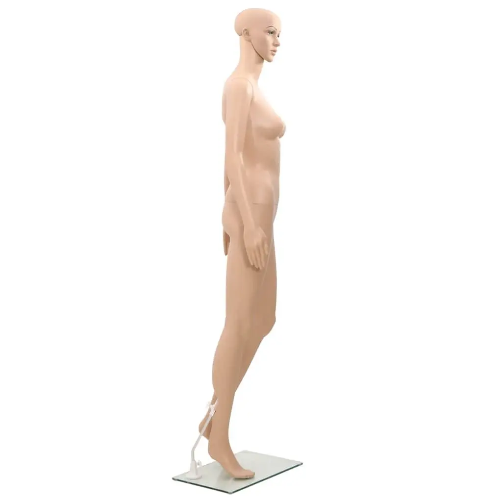 Female Mannequin Display Figure Beige 360° Adjustable Head Arms