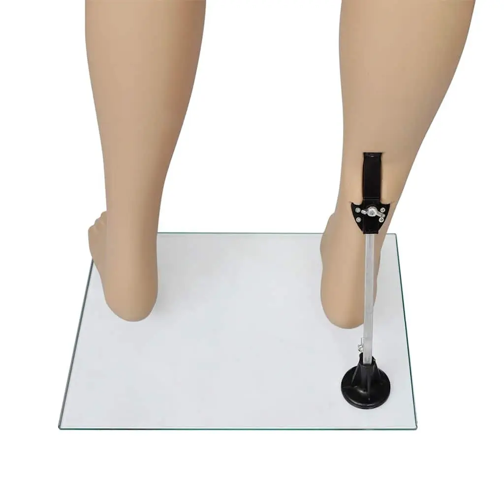Full-Body Male Mannequin Beige 6 Piece Articulated Head Arms Legs 360 Degree Rotation