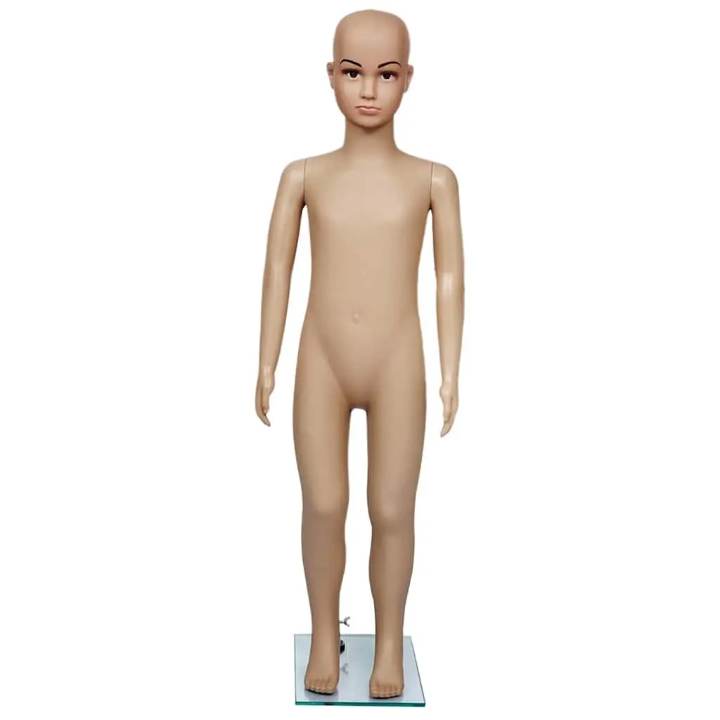 Child Mannequin Display Torso Beige Removable Arms Rotating 360 Degrees