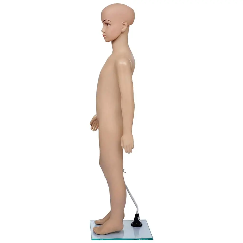 Child Mannequin Display Torso Beige Removable Arms Rotating 360 Degrees