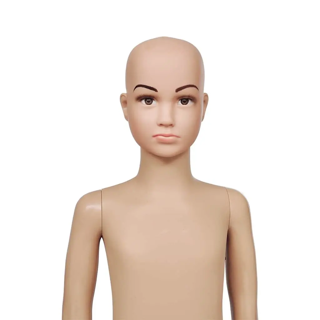 Child Mannequin Display Torso Beige Removable Arms Rotating 360 Degrees