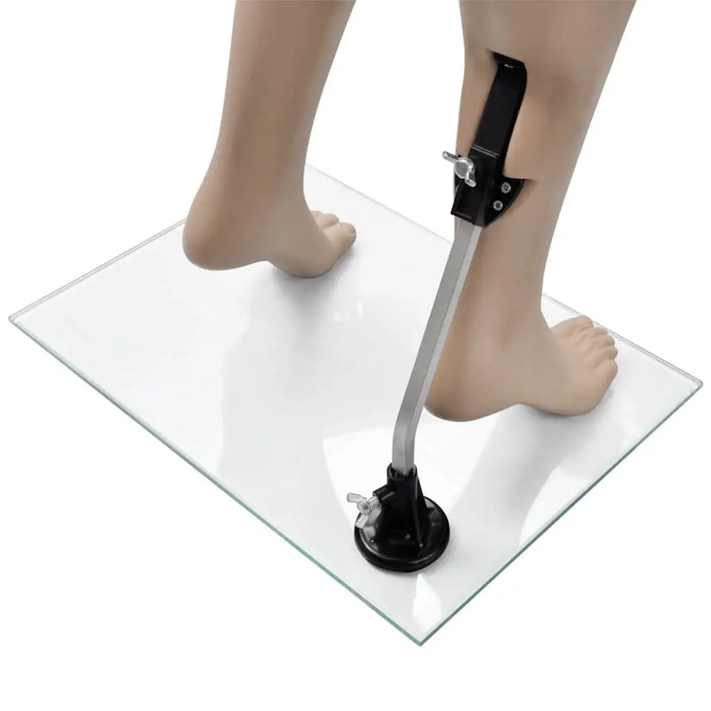 Female Mannequin Beige 6 Piece Articulated Body with Glass Base Stand