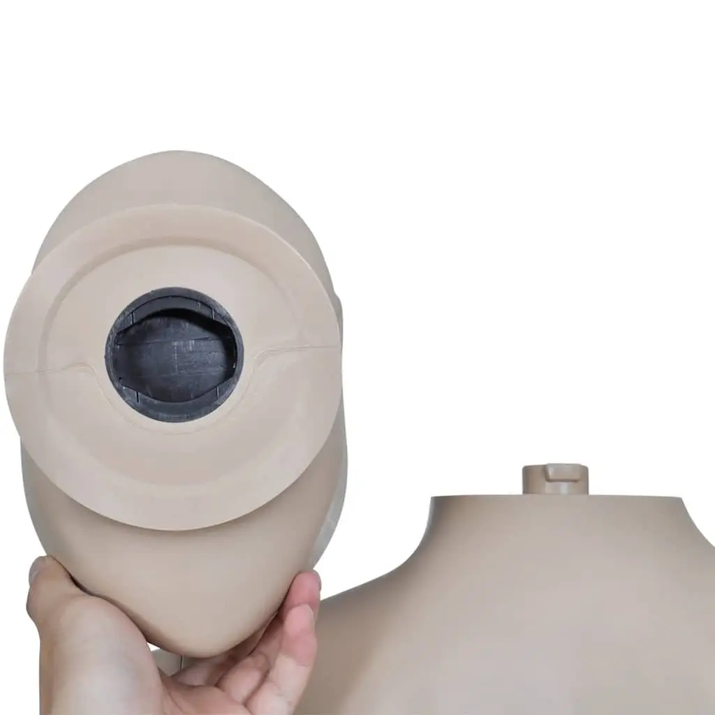 Full-Body Male Mannequin Beige 360° Rotatable Head and Arms Display Fashion Retail Clothing Dress