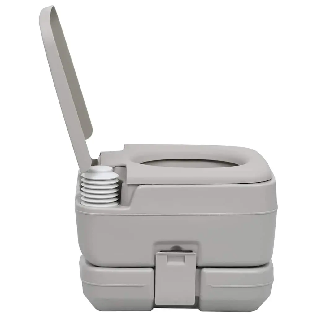 Portable Camping Toilet Grey Outdoor Caravan RV 10L Waste Water Tank Flush