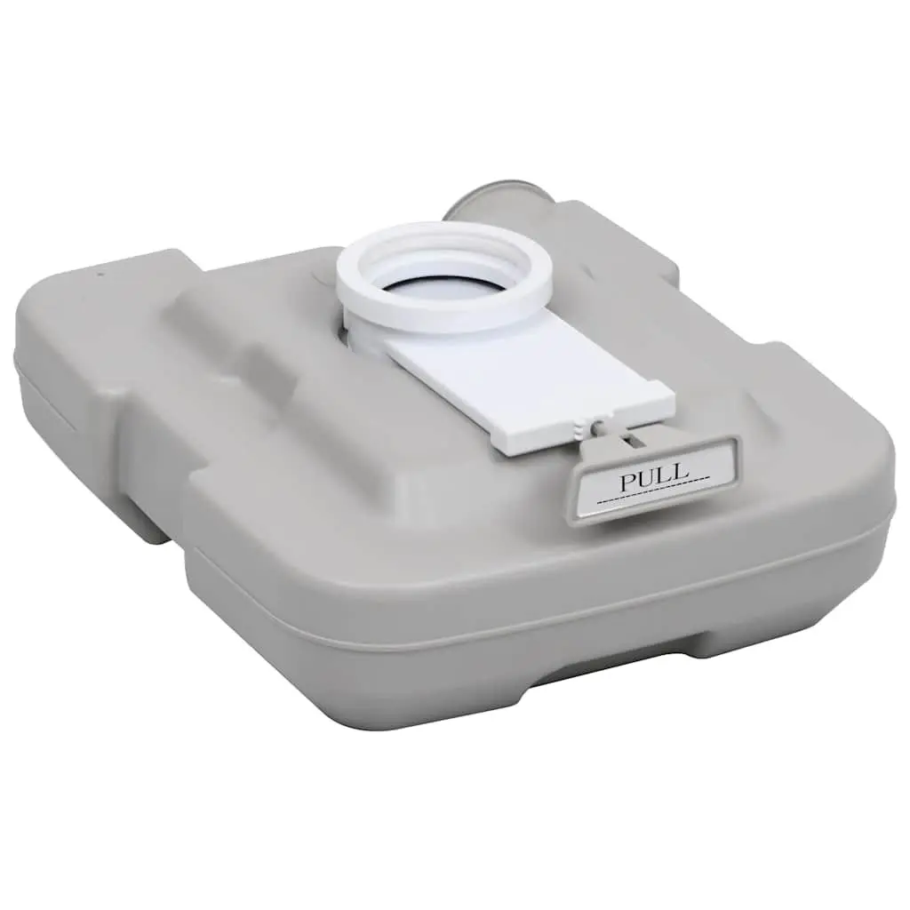 Portable Camping Toilet Grey Outdoor Caravan RV 10L Waste Water Tank Flush