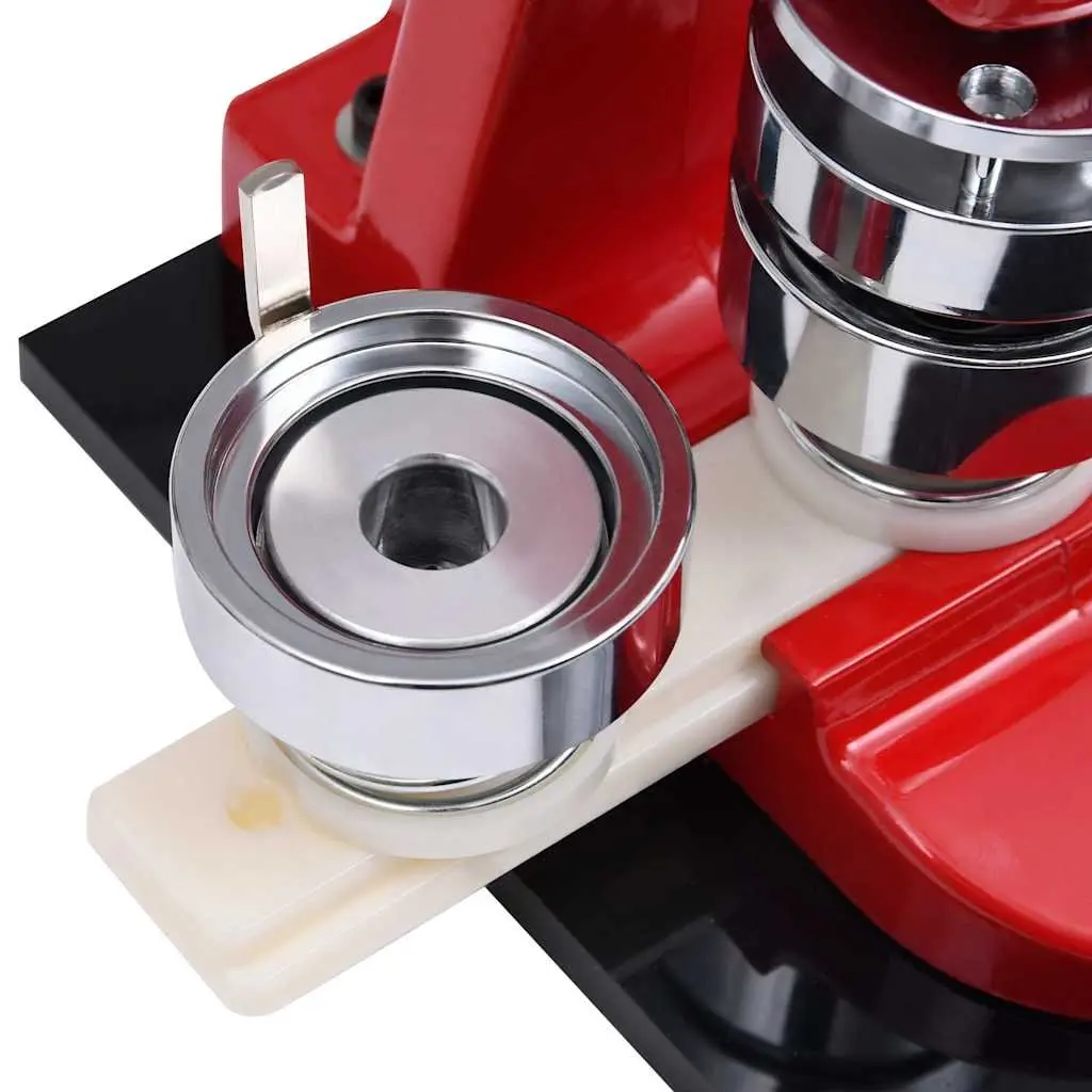 Badge Maker Machine 44mm Circle Cutter Pin Button Maker Arts Crafts Red