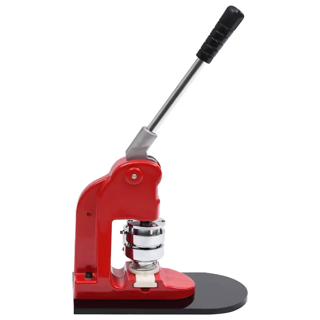 Button Badge Maker Machine 37mm Circle Cutter Pin Creator DIY Craft Tool Red