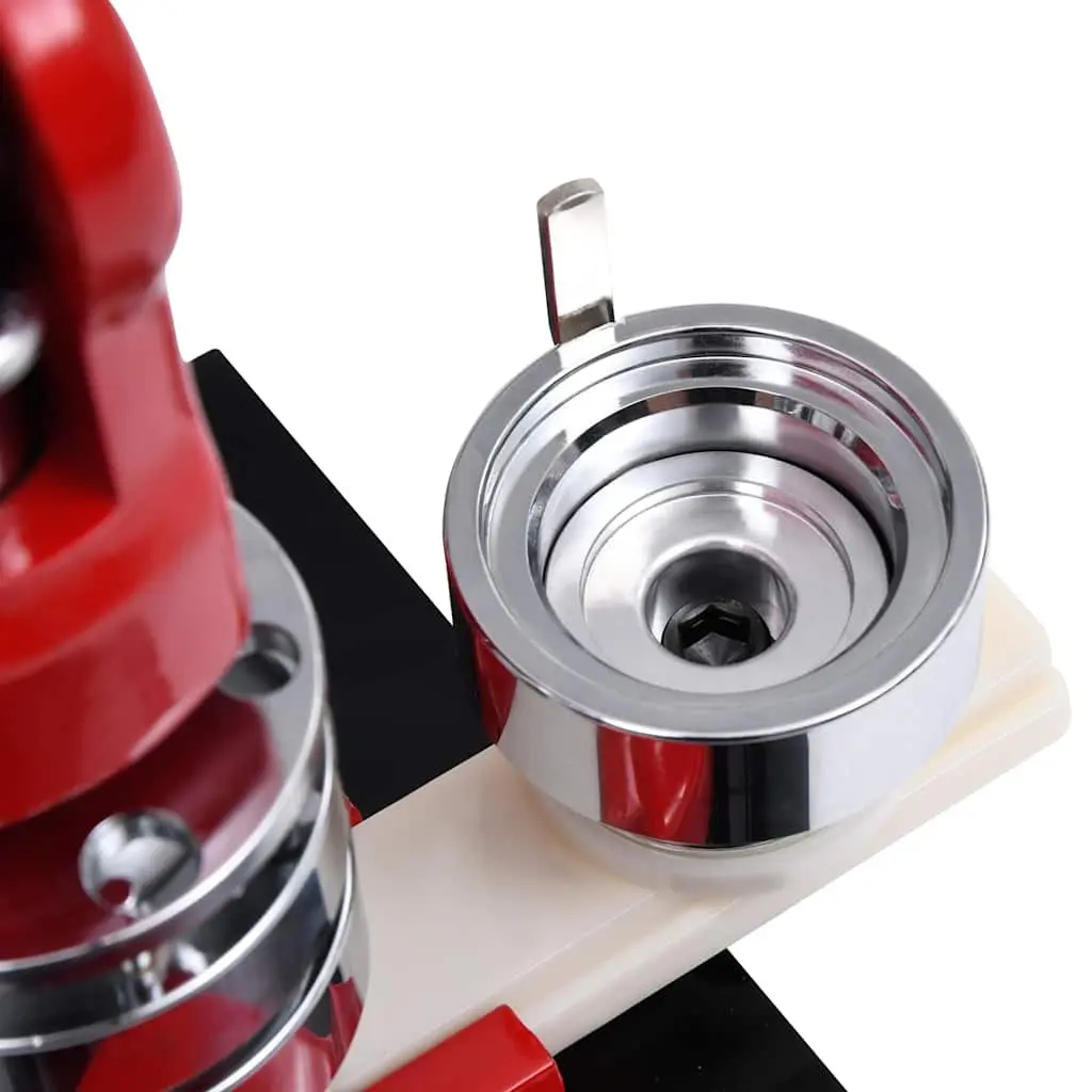 Button Badge Maker Machine 37mm Circle Cutter Pin Creator DIY Craft Tool Red