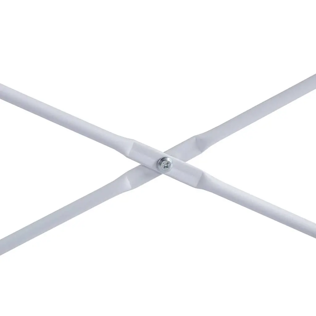 Computer Desk White 110x60x70 cm Engineered Wood Metal Frame Large Working Surface