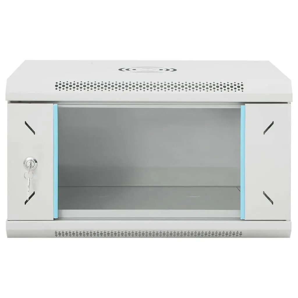 6U Network Cabinet Grey Wall Mounted IP20 Cold-Rolled Steel Storage Rack