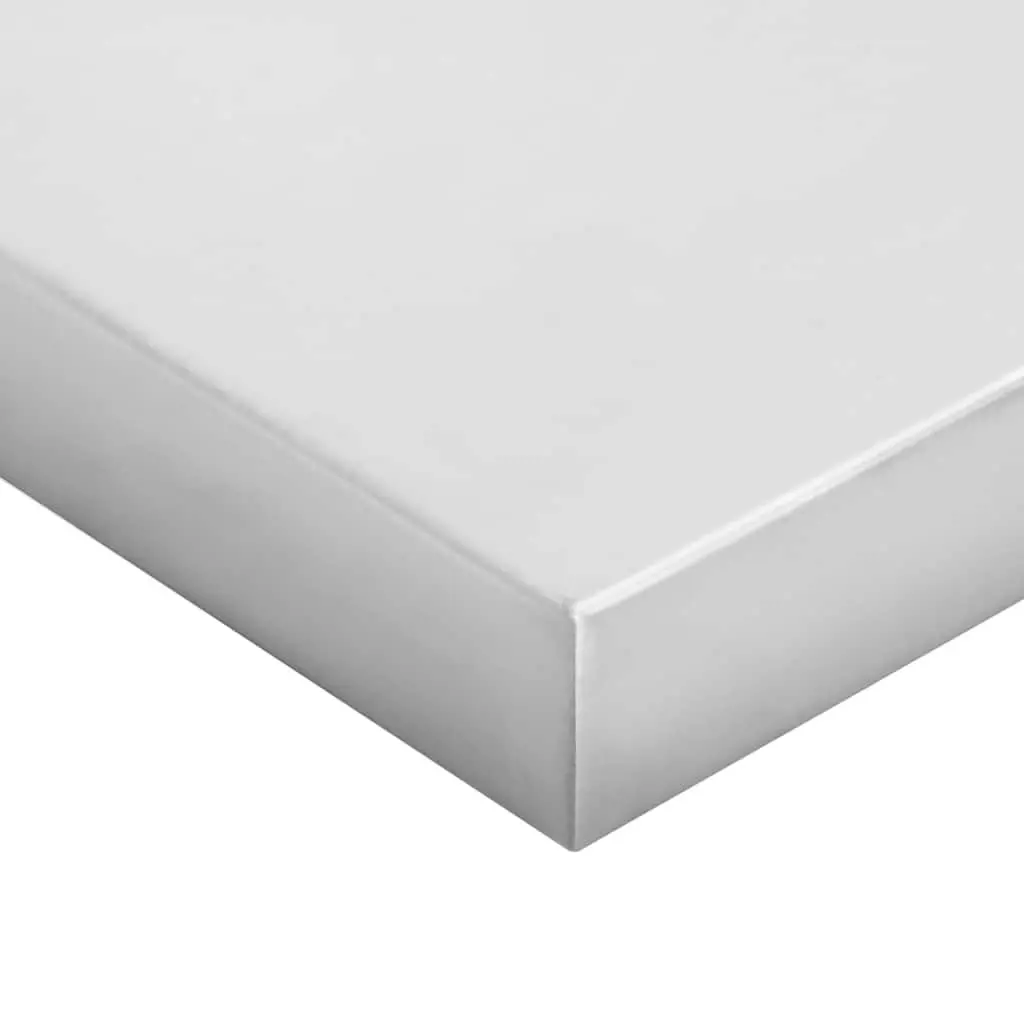 Wall Shelves Silver 100x23.5 cm Stainless Steel Floating Storage Display 2 pcs
