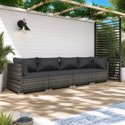 Concise Modular Garden Lounge Set for Stylish Outdoor Living