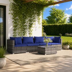Compact 5-Piece Garden Lounge Set for Outdoor Living