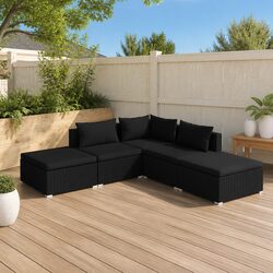5 Piece Outdoor Lounge Set: Compact and Stylish