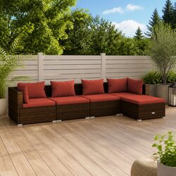 5 Piece Garden Lounge Set - Compact and Durable