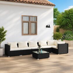 7-Piece Modular Lounge Set for Outdoor Comfort