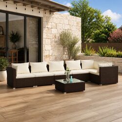 7-Piece Garden Lounge Set: Compact and Comfortable