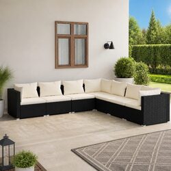 Concise and Confident 7-Piece Outdoor Lounge Set