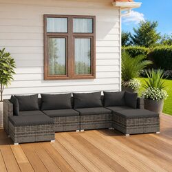 Effortless 6 Piece Garden Lounge Set - Ideal for Outdoors