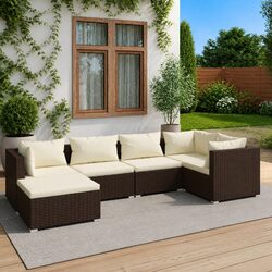 Compact and Stylish 6 Piece Patio Lounge Set