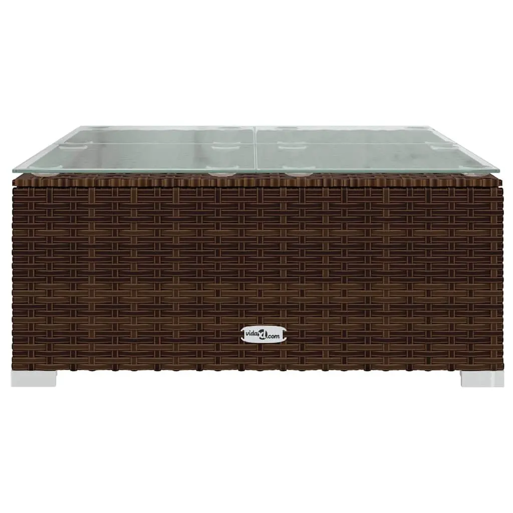 Garden Lounge Set 7 Piece Outdoor Patio Furniture Poly Rattan Modular with