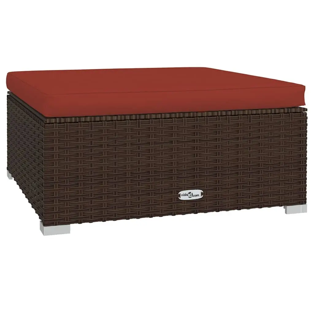 7 Piece Poly Rattan Garden Lounge Set Outdoor Patio Furniture with Cushions