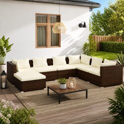Concise 7 Piece Modular Garden Lounge Set