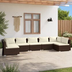 Compact 7 Piece Garden Lounge Set - Perfect for Outdoors