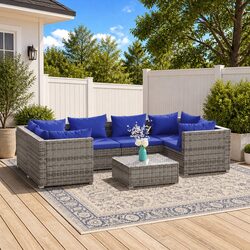 7-Piece Garden Lounge Set: Smart and Simple