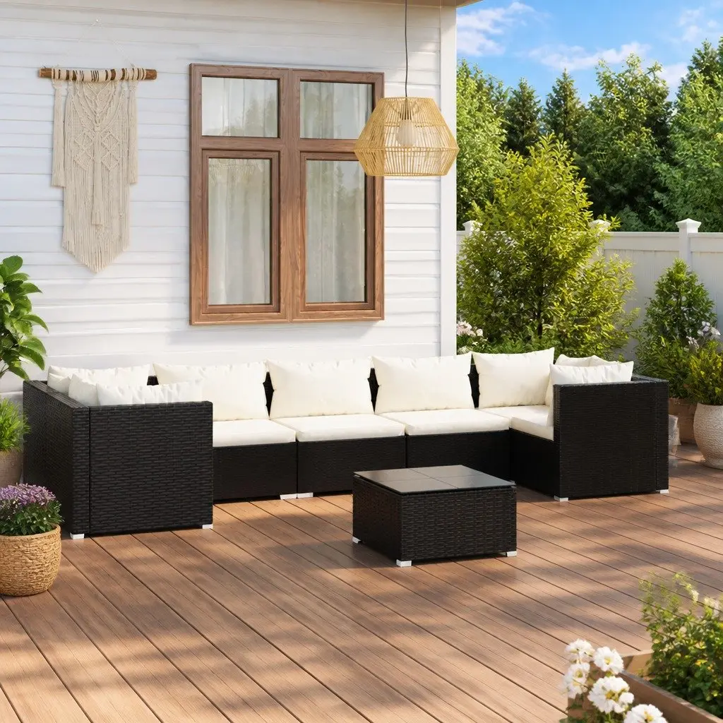 8-Piece Modular Lounge Set for Outdoor Relaxation