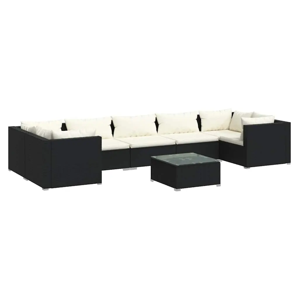 8-Piece Modular Lounge Set for Outdoor Relaxation