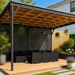 Compact and Durable 10 Piece Garden Lounge Set