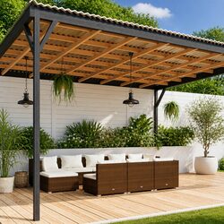 Compact 10-Piece Outdoor Lounge Set with Cushions