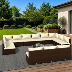 14 Piece Garden Lounge Set: Comfort and Style Combined