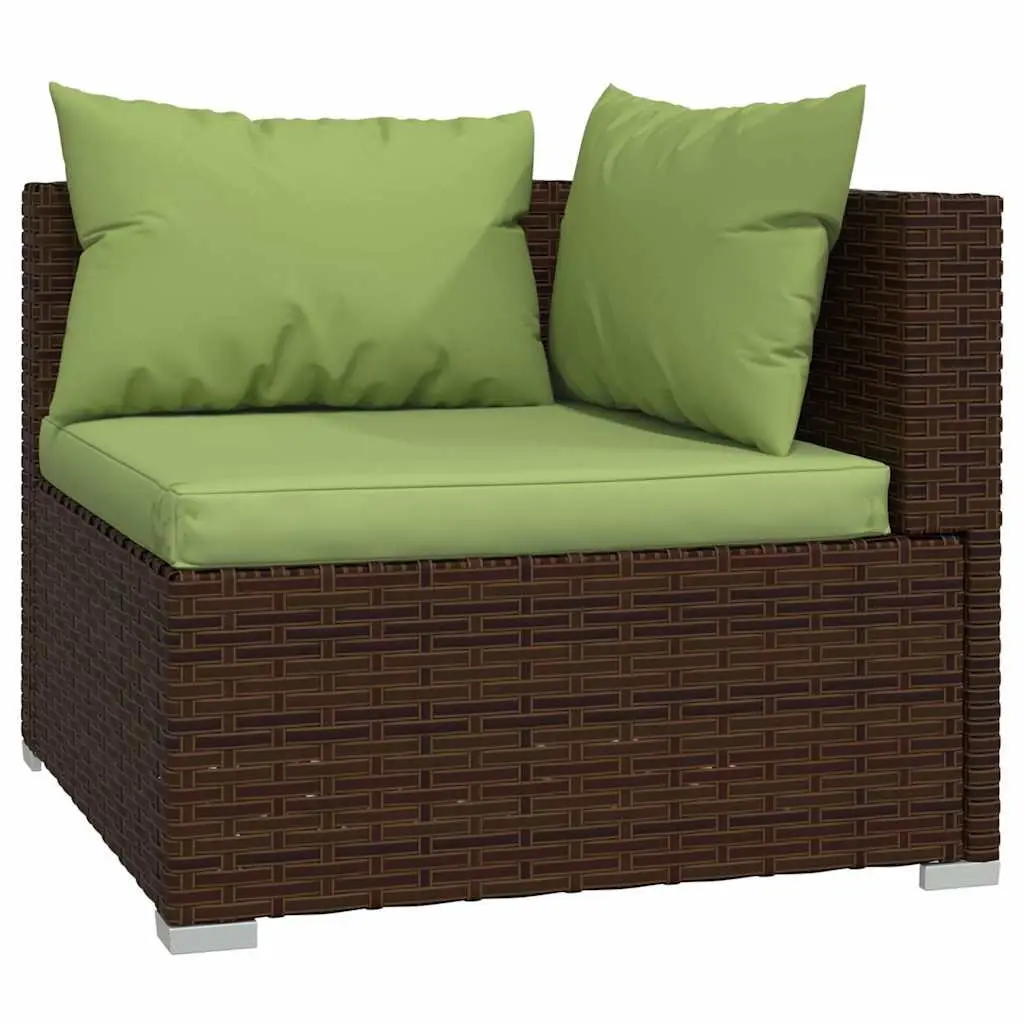 Garden Lounge Set 4 Piece Outdoor Furniture Poly Rattan Patio Sofa Cushions