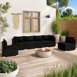 Compact and Stylish 6-Piece Garden Lounge Set for Relaxing