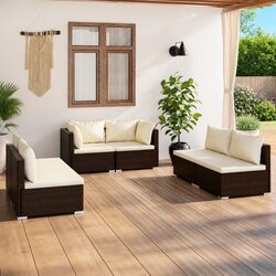 6-Piece Outdoor Lounge Set for Relaxation