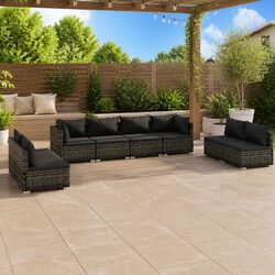 8 Piece Outdoor Lounge Set - Comfort and Durability Combined