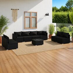 Compact Yet Comfortable 9-Piece Outdoor Lounge Set