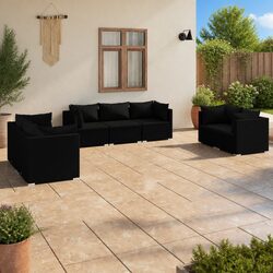 Concise and Stylish 7 Piece Outdoor Lounge Set