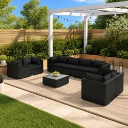 Concise Overview of 9-Piece Outdoor Lounge Set