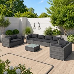 Concise Overview of 9 Piece Outdoor Lounge Set