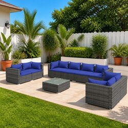 9-Piece Garden Lounge Set: Comfortable and Stylish