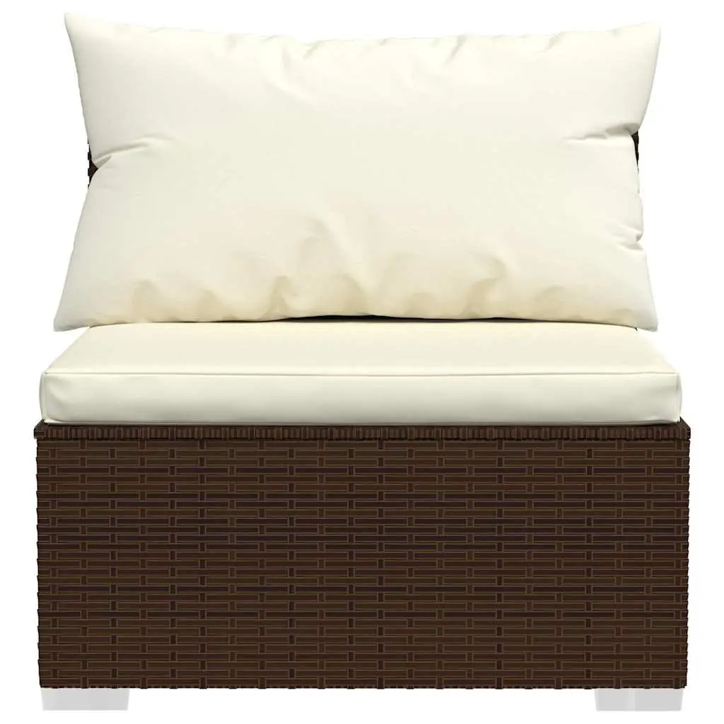 Garden Lounge Set 8 Piece Outdoor Patio Furniture Brown Rattan Sofa with
