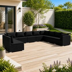 Concise Overview: 10 Piece Modular Garden Lounge Set